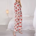 thumbnail image 3 of Balery Amanita Red Mushroom Conjunto de Pijama con Estampado para Mujer, Conjunto de Dos Piezas con Manga Larga, Ropa de Dormir Suave con Bolsillos, Pijamas Cómodos-XX-Large, 3 of 7