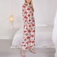 thumbnail image 3 of Fotbe Amanita Red Mushroom Conjunto de Pijama de Manga Larga para Mujer con Estampado, Ropa de Dormir de 2 Piezas, Conjunto de Casa Suave y Cómodo con Bolsillos-X-Large, 3 of 7