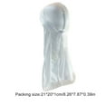 thumbnail image 4 of Headwraps surtido colores largo cola pirata sombrero unisex a prueba de viento una sola capa atractivo elegante diseño transpirable turbante gorros blanco Methold  AP008604-06B, 4 of 4