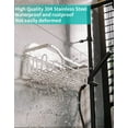 thumbnail image 5 of LEFEE Shower Caddy Shelf with 11 Hooks, Shower Rack, No Drilling Bathroom Caddies Shelf, 5 of 7
