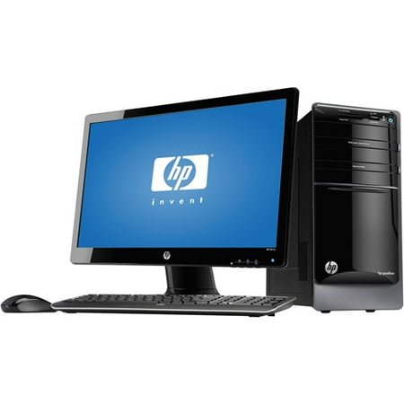 HP Black Pavilion p7-1003wb Desktop PC Bundle with AMD Athlon II 650 Quad-Core Processor, HP 23" LED Monitor, 1TB Hard Drive and Windows 7 Home Premium