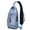 Sky-blue-35, variant on Hippie Retro Floral Crossbody Shoulder Bag for Women Men – Stretch mesh side pocket, Anti-theft back pocket, Durable polyester – Tribal Style Nordic Style Boho chic Design for Travel, Hiking, Outdoor