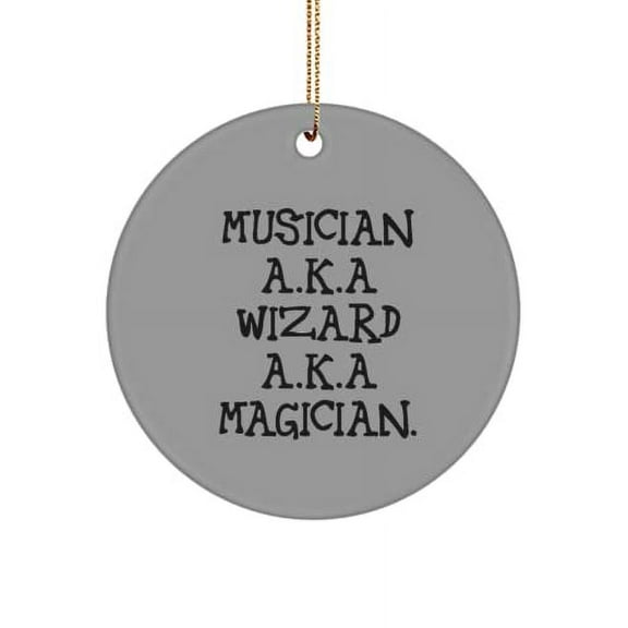Musician for Friends, Musician A.K.A Wizard A.K.A Magician., Epic Musician Circle Ornament, from Coworkers