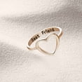 thumbnail image 3 of Guodhu Silver Stainless Steel Open Heart Best Friend Ring for Women Teen Statement Promise Anniversary Birthday Ring for Best Friend Sister Daughter, 3 of 7