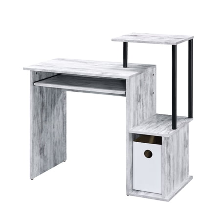 Spacious and Organized Office Setup - Rectangular Computer Desk for Enhanced Productivity