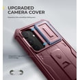 thumbnail image 3 of Funda Dexnor para Samsung Galaxy S25 Plus con funda de cámara, color rojo, 3 of 7