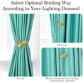thumbnail image 5 of Curtain Tie Magnetic, 1 Pair Vintage Butterfly Resin Flower Curtain Drapery Holdback Retro Window Curtain Decorative Buckle Holder for Home Office Cafe Balcony, Gold, 5 of 8