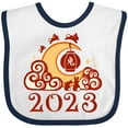 thumbnail image 3 of Inktastic 2023 Chinese New Year Rabbit Boys or Girls Baby Bib, 3 of 4