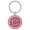 Pink, variant on The Best Papa in the World Grandpa Light Brown Laser Engraved Leatherette Keychain Backpack Pull - 1.5 x 3 Inches