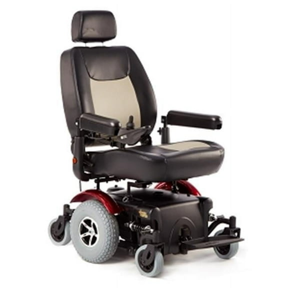 22 x 20-20 x 22 in. Vision Super Power Wheelchair, Red & Blue