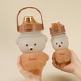 thumbnail image 4 of DQrwqpou Juego Tazas Deportivas 1300ML + 350ML Tetera Con Paja Oso Lindo Degradado (marrón Blanco), 4 of 6