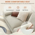 thumbnail image 6 of ASHOMELI 99'' Convertible Sectional Sofa,L Shaped Couch,Multi-Functional Reversible Sofa with USB and Type-C Charging Ports, Storage Space, Breathable Fabric, 6 of 9