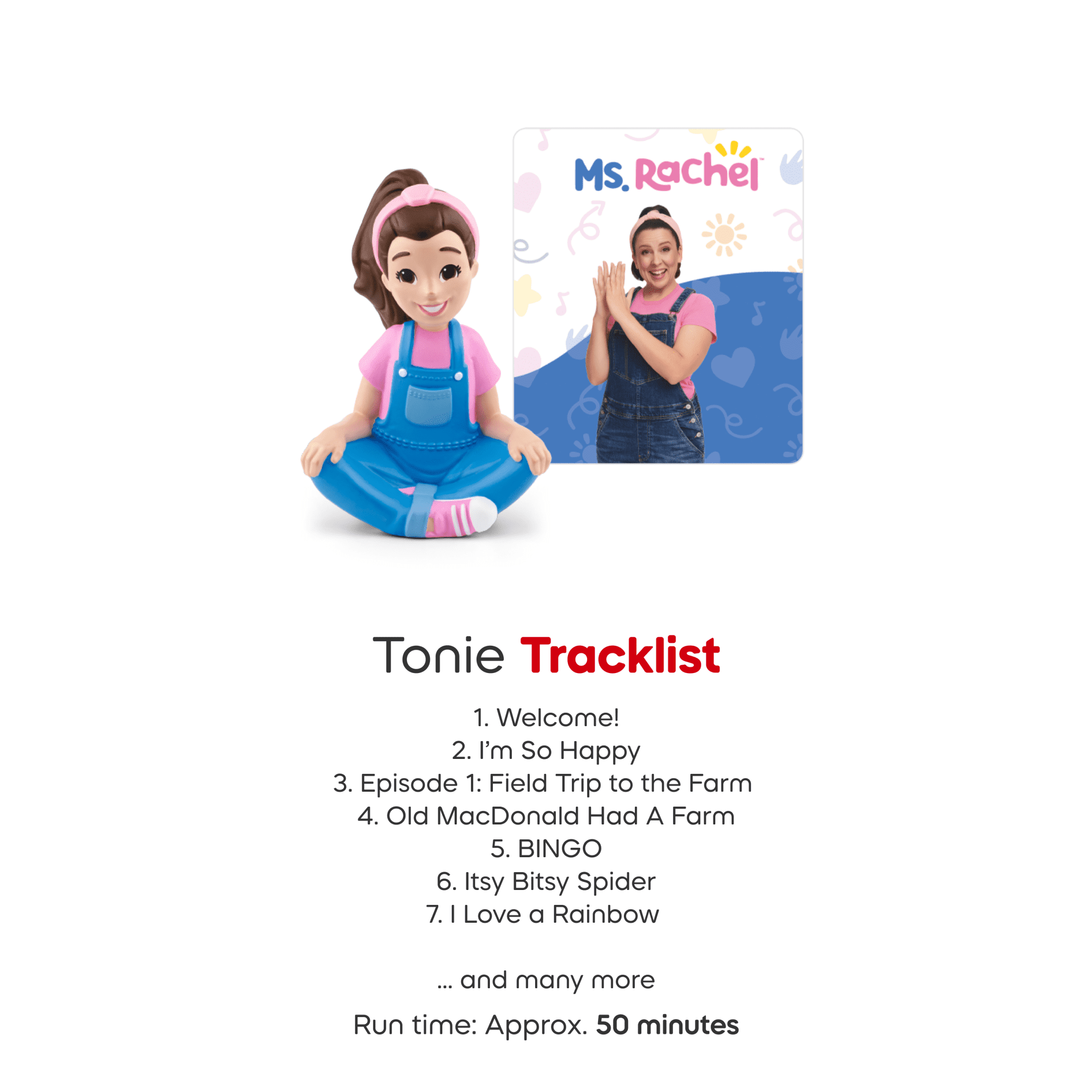 tonies Toniebox 2 Screen-Free Audio Player Bundle for Kids 1+ with Ms. Rachel - Sunset Red