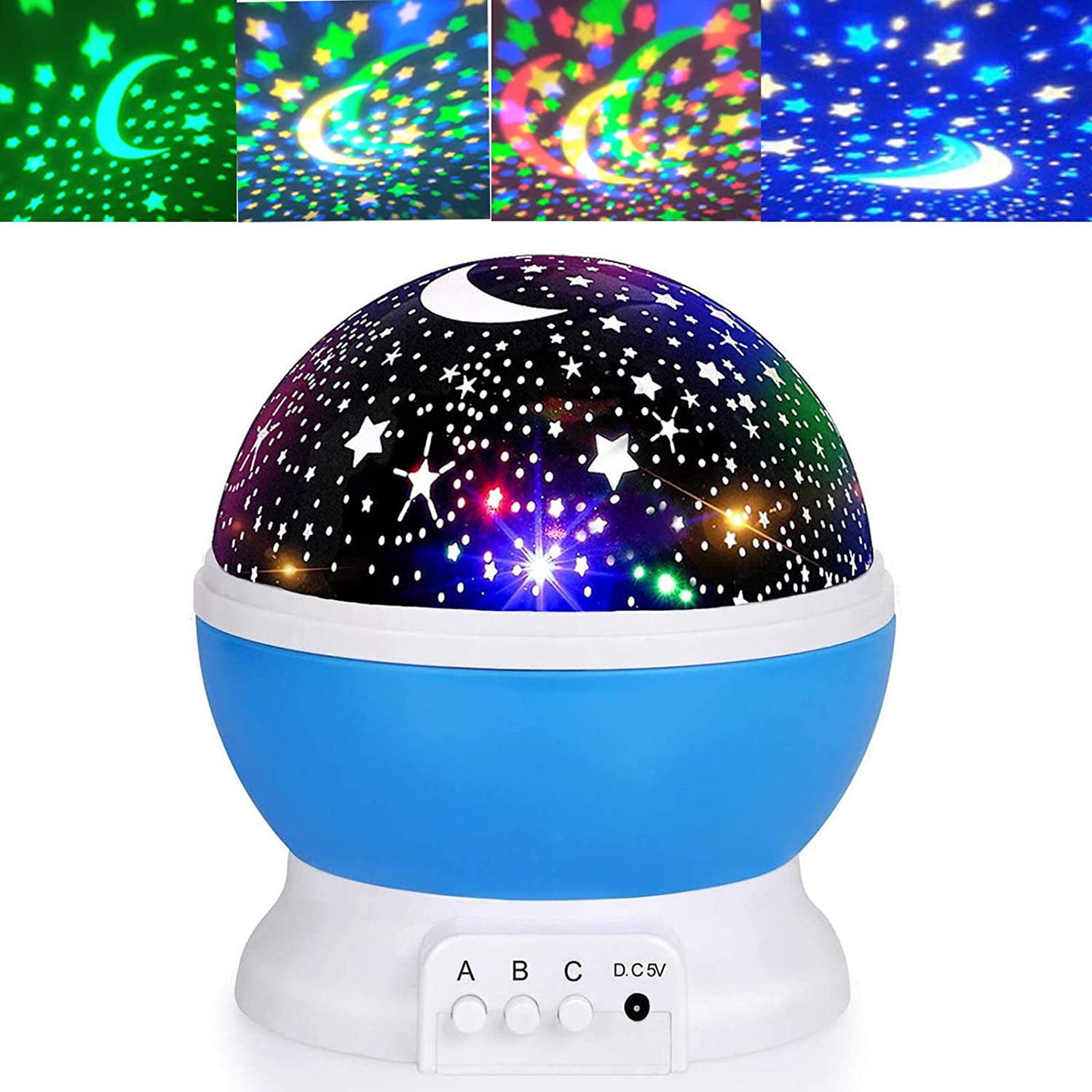 night light moon star projector