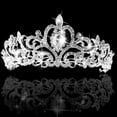 thumbnail image 3 of Fairnull Women Crown Fine Workmanship Fashion Lightweight Rhinestone Bridal Princess Tiara for, 3 of 7