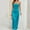 bleu, variante sur Pisexur Robe à Manches Courtes à Col en V pour Femme, Décontractée, Couleur Unie, Poitrine Enveloppée, Dos Élastique, Robe en Satin pour Femme, Robe