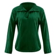 thumbnail image 3 of MHFRRA Blusa de Manga Larga con Cuello Alto para Mujer, Elegante y Ajustada. Verde, 3 of 4