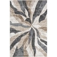 thumbnail image 2 of Modern Abstract Area Rug Hand Carved Contemporary Geometric Swirls Vibrant Colors Carpet for Living Room Bedroom Design PR1002 (Beige, 5' x 7'), 2 of 9