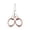 Gold1, variant on Folding Scissors Stainless Steel Portable Mini Travel Scissors, Mini Foldable Pocket Scissors Badge Small Scissors, Glasses-Shaped Scissors Anti-Rust Folding Scissors for Home, 1Pc(Gold,3.4x1")