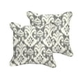 thumbnail image 2 of Humble and Haute Rainford Grey/ Cream Indoor/ Outdoor Square Corded Pillow Set 22 in h x 22 in d, 2 of 4