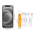 thumbnail image 3 of Tooth Care Tooth Cleaning 4Pcs Stainless Steel Tooth Hygiene Kit Tooth Tooth Scraper Probe Tweezers Tool, Household Toothpicks 8.8*1.7*1.7cm, 3 of 9