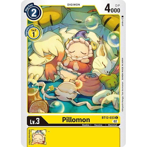 Digimon Across Time Common Pillomon BT12-033