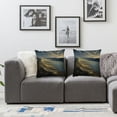 thumbnail image 2 of nygtbtfer Gold Black Sand Print Throw Pillow Covers Soft PillowcaseDecorative Cushion Cover Modern Square Cushion Cases for Living Room Bed Sofa Bedroom Without Pillow White, 2 of 7