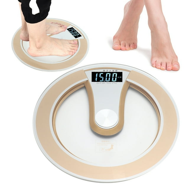 Round Intelligent Electric Digital Weight Body LCD Display Scale High Precision Scale