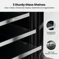 thumbnail image 5 of Whynter 15'' Beverage Refrigerator Cooler, 80 Cans Beverage Fridge, Built in or Freestanding Beverage Center with Stainless Steel Door, 5 of 8