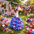 thumbnail image 6 of Porch Goose Outfits, Independence Day Holiday 4th of July Goose Clothes Costume for 23" Goose Patio Yard Garden Decor, Porch Goose Decorations, 6 of 6