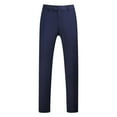 thumbnail image 5 of YDDIAN Mens Classic Suit Pants Straight Fit Modern Formal Dress Pants Separate Trousers Navy 32, 5 of 5