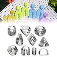 thumbnail image 4 of CNKOO Cut Dies Durable Exquisite Workmanship Lightweight Mini Ergonomic DIY Metal Different Shapes Polymer Clay Earring Cutters for Party, 4 of 8