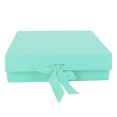 thumbnail image 1 of Caja de embalaje de cosméticos Caja de regalo plegable de color puro con cinta de tapa para perfume 12,2 x 10,6 x 3,5 pulgadas, 1 of 8