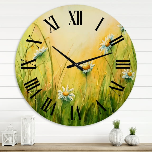 Designart 1 in Quartz Traditional Wall Clock