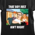 thumbnail image 2 of King Of The Hill That Boy Just Ain't Right Crew Neck Short Sleeve Women's Black T-shirt-Medium, 2 of 7
