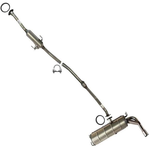 Northeastern Exhaust Resonator & Muffler Fits 2001-2003 Toyota RAV4 2.0L - Direct Fit | Stainless Steel System Kit