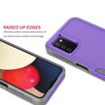 thumbnail image 3 of Samsung Galaxy A03S Case ,Sturdy Phone Case for Galaxy A03S 2021 5G 6.5 inch ,Tekcoo Shockproof Protection Heavy Duty Armor Hard Plastic & Rubber Rugged Bumper 2-in-1 Case Cover -Purple, 3 of 7
