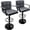 2 Pcs-Gray & Base, variant on Soontrans Bar Stools Set of 2 Swivel Counter Height Stools with Arms and Back, Adjustable Island Chairs for Kitchen, Modern Barstools with Backrest and Armrest(Black, 2Pcs)