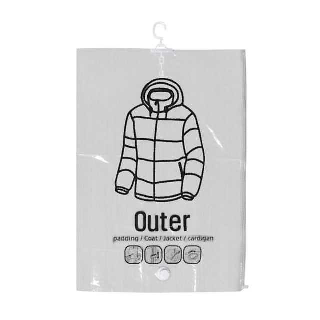 pdqouc Liquidation Sac de Rangement sous Vide Transparent Suspendu à Tirage Latéral Sac de Compression Crochet Vêtements pour Vêtements pour Veste, Complets, Robe, Vêtements, Sacs Gain de Place