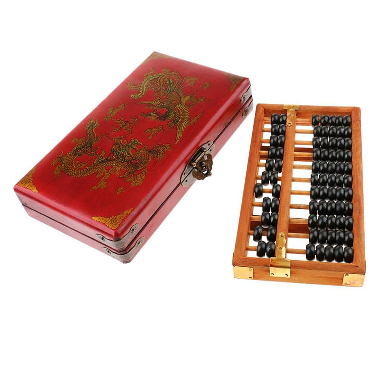 Bac Alculatorvintage Wooden Abacus With Box - Classic Chinese Arithmetic  Calculator For All Ages