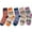 #0289-Multicolor, variant on Betivan 5 Pack Merino Wool Socks Boot Hiking Color-Block Socks for Women Warm Winter Thick Thermal Cozy Work Soft Ladies Socks