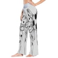 thumbnail image 2 of Medium Women's Comfy Casual Pajama Pants Stretch Fabric Suitable for Yoga Pants Hippie Pants，The Best Holiday Gifts for Women Sketch Bow, 2 of 7