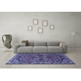 thumbnail image 3 of Ahgly Company Indoor Square Persian Blue Traditional Area Rugs, 8' Square, 3 of 4