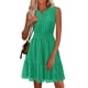 thumbnail image 1 of Vestido PRETTYGARDEN 2025 sin mangas con escote en V y bordado calado verde XL, 1 of 8