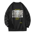 thumbnail image 5 of HIBRO Mens Autumn And Winter Loose Youth Fashion Casual Sports Printed Sweater Top Bottoming Shirt, 5 of 5