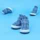 thumbnail image 4 of Uds. Zapatos deportivos antideslizantes azules de tela suave para perros y mascotas, zapatillas transpirables para cachorros al aire libre (#4), 4 of 12