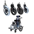 thumbnail image 2 of Wheelchair Wheel Replacement Wheelchair Wheel with Fork Wheelchair Front Wheel, 2 of 5