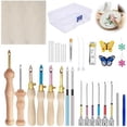 thumbnail image 1 of 35Pcs Punch Needle Kit,Punch Needle Tool Adjustable Punch Needle Embroidery Kits for Embroidery Floss Stitching Beginner, 1 of 5