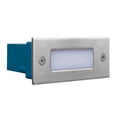 thumbnail image 1 of Estevez Luminaria LED de cortesía empotrable Pass rectangular, 1 Watt, Luz Cálida, 3000K, Protección IP65, Aluminio, Color Plata, 1 of 8