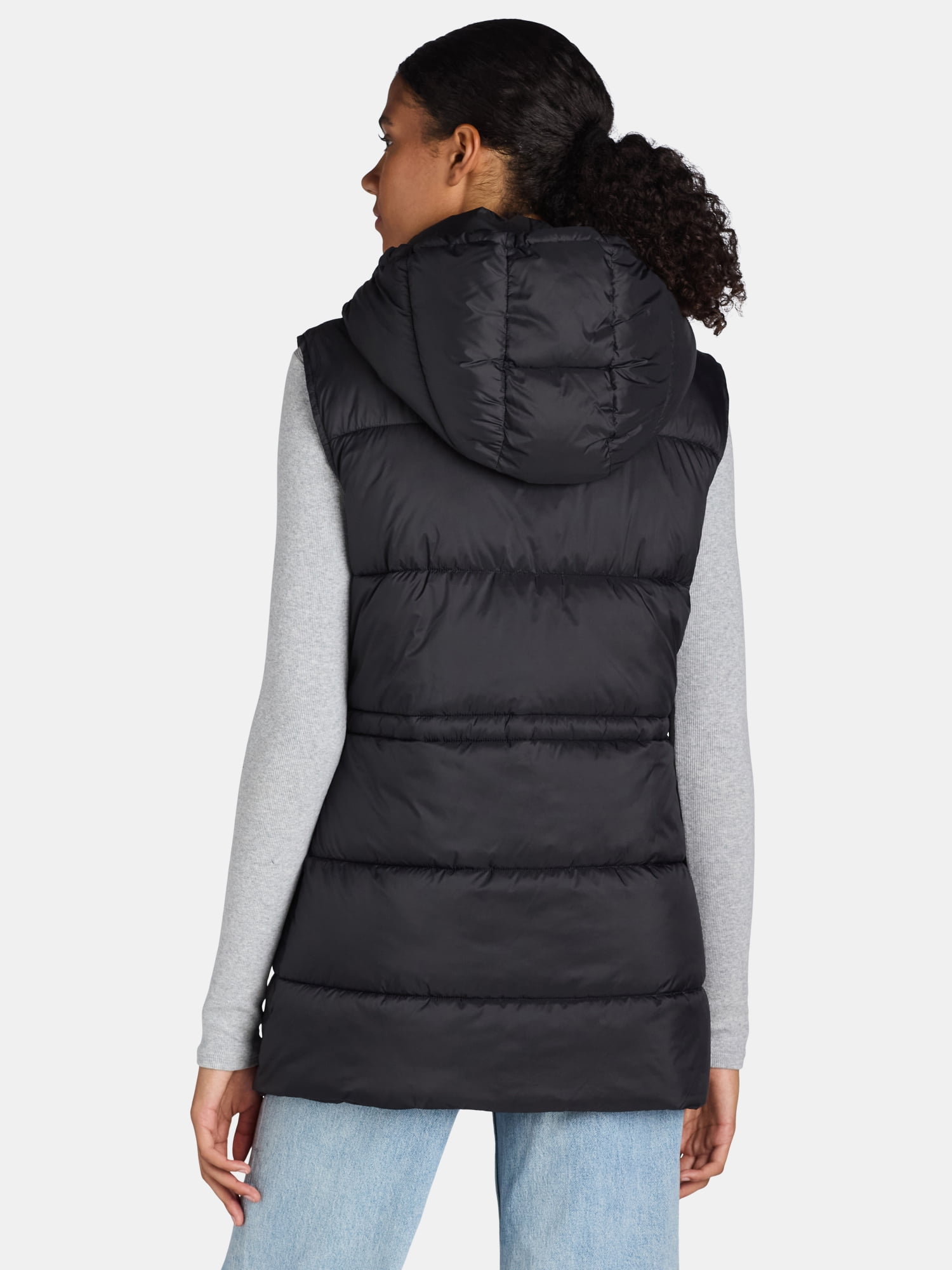 Ozark Trail Women's Cinched Waist Puffer Vest, Size XS-XL & Plus